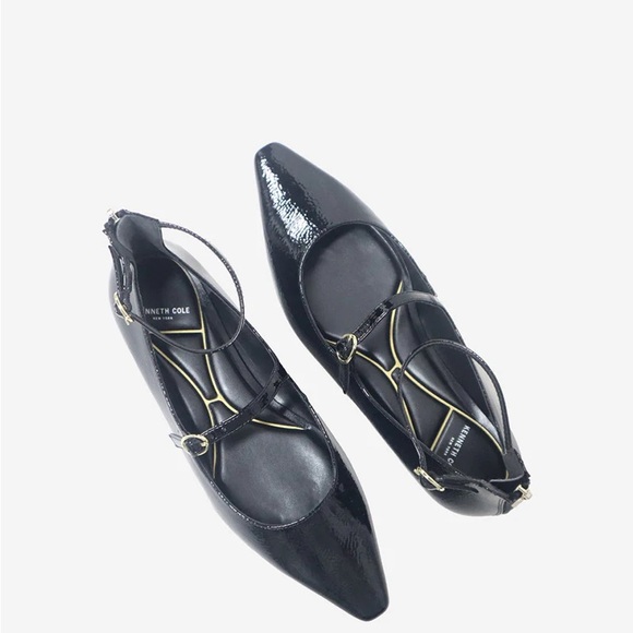 Kenneth Cole NOLITA PATENT ANKLE STRAP MARY JANE FLAT - Picture 4 of 5